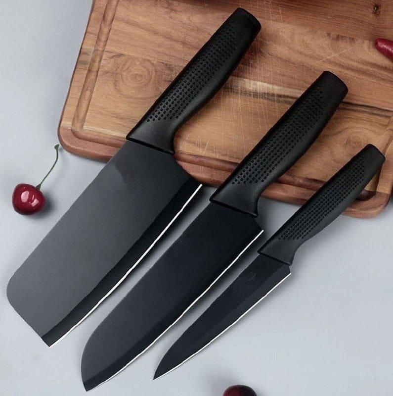 Kitchen Carbon Knife Set Stainless Steel (Combo Offer)