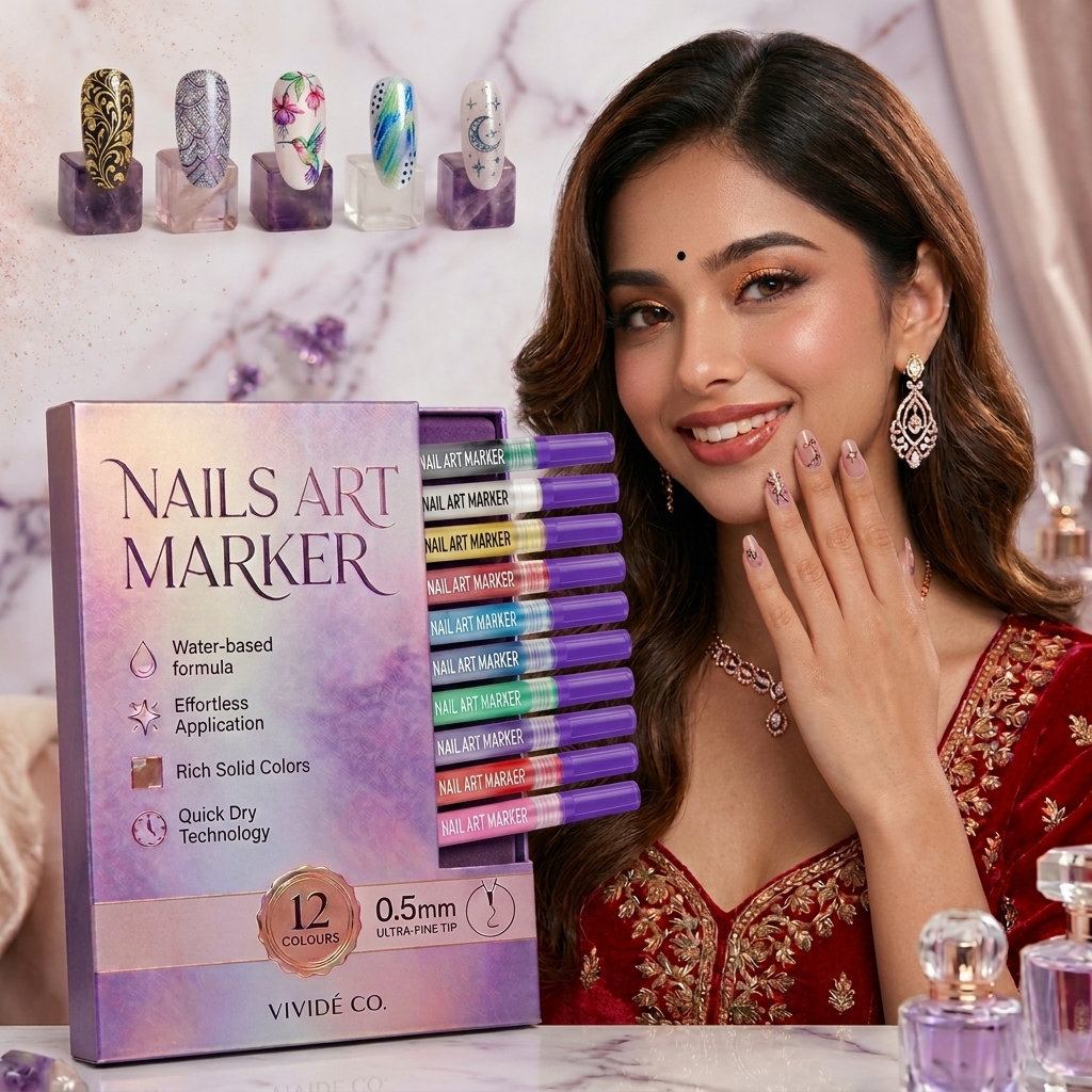 Nail Art Maker Pens (Set of 12 Color)