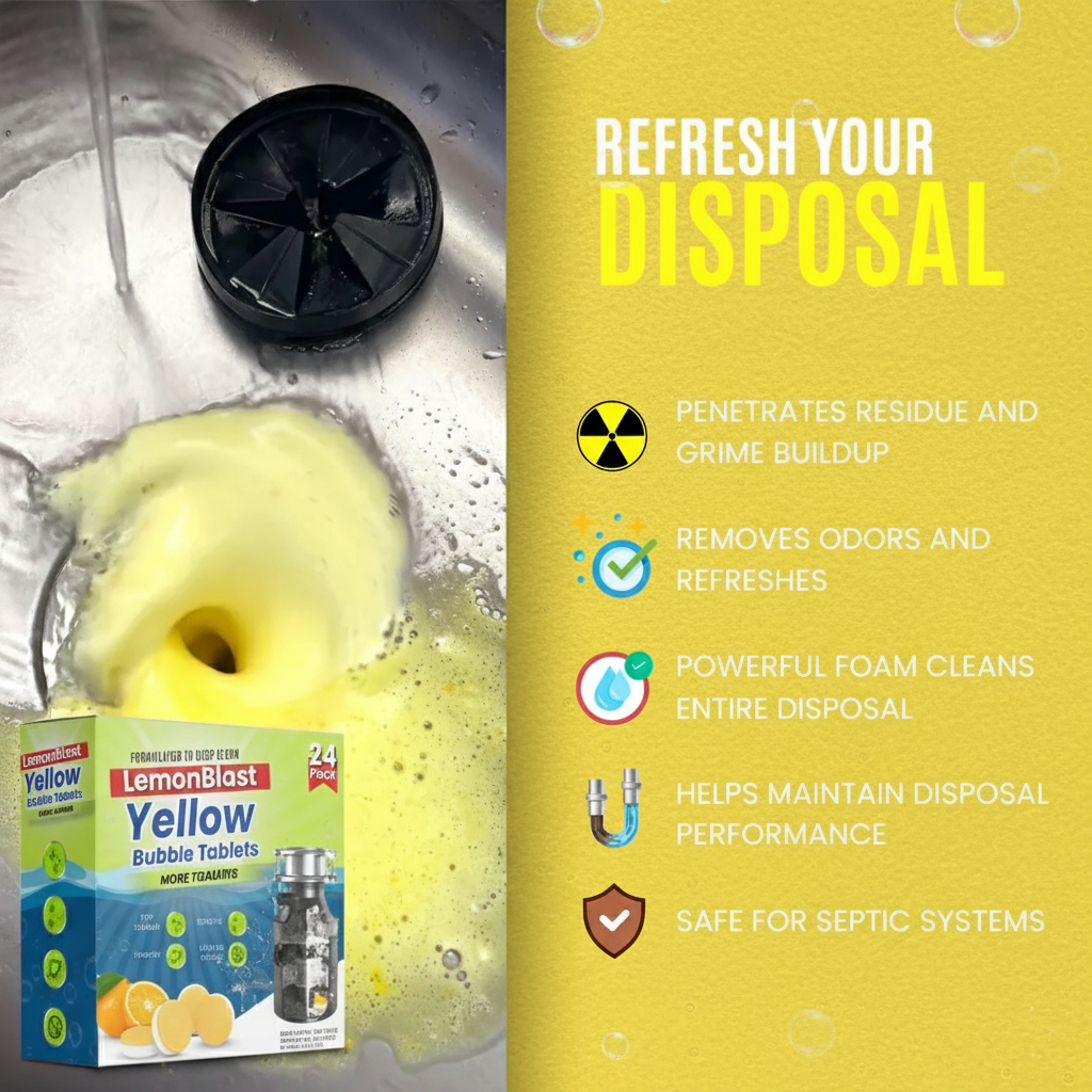 LemonBlast Yellow Bubble Tablets (24pc)