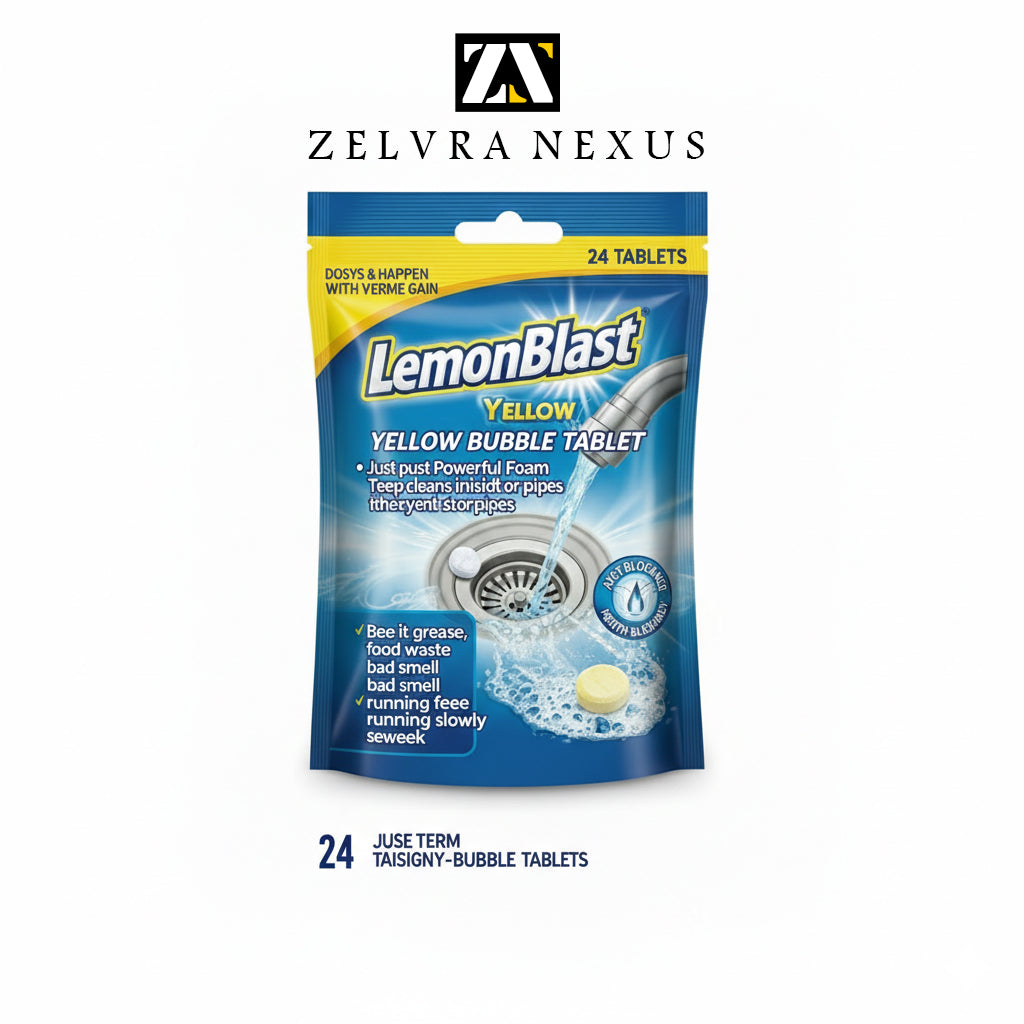 LemonBlast Yellow Bubble Tablets (24pc)