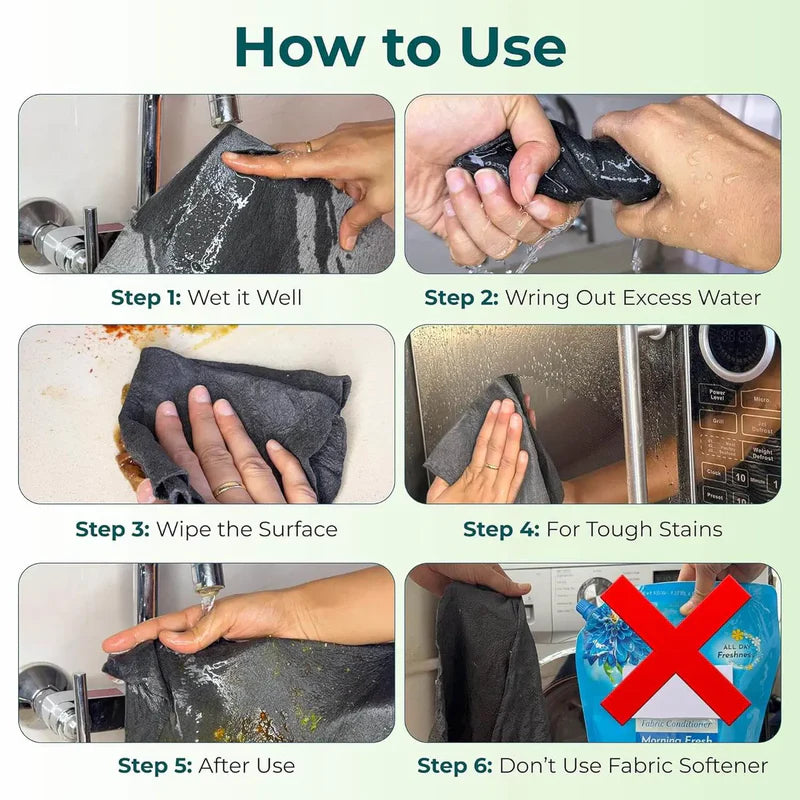 Microfiber Magic Cleaning Cloth (25 Sheets)